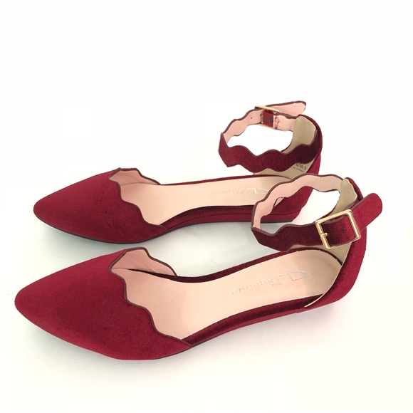 CL by Laundry Shoes - CL by Laundry studio D’Orsay velvet wine flat